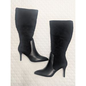 🖤🔥 ZBY Black Knee-High Stiletto Boots – Size 9.5 – New